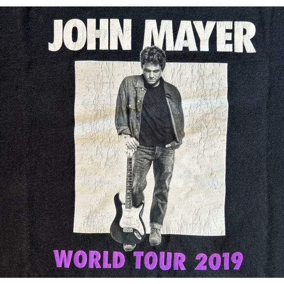 John Mayer T Shirt Tour 2019 Double Sided Adult Size Medium - Picture 2 of 6
